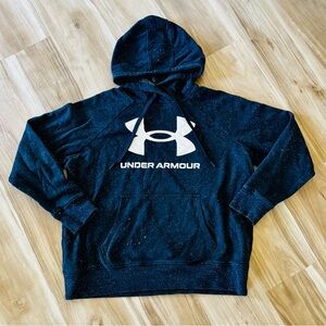 Under Armour Black Hoodie with White Logo